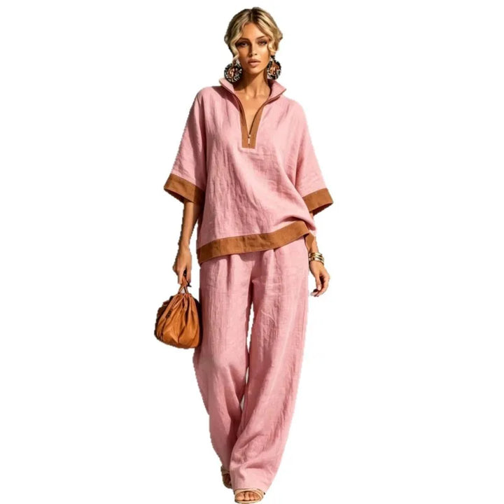 Vintage Women's Linen Look Set
