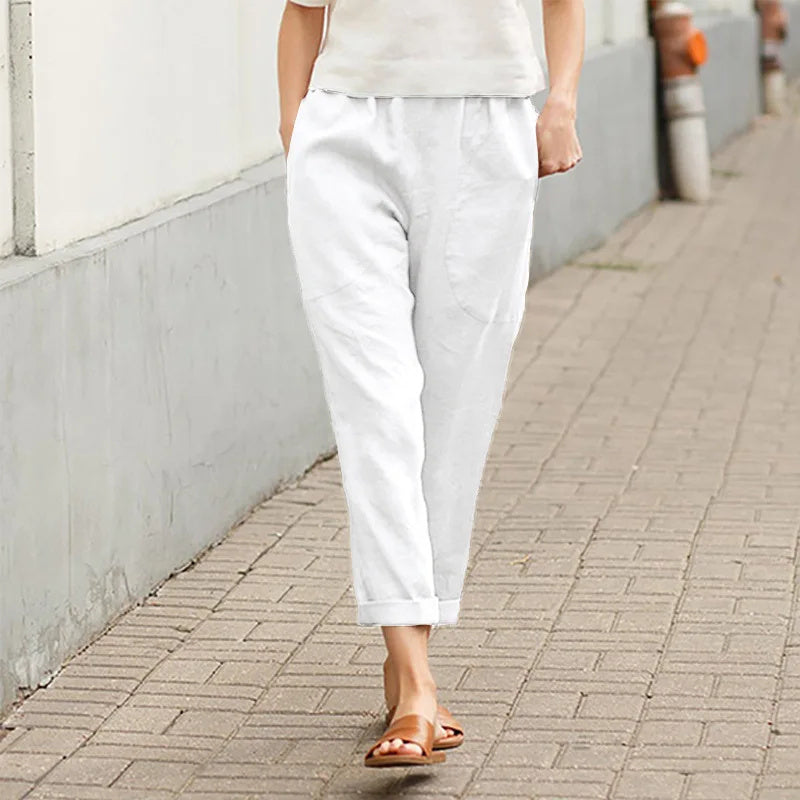 Kriza - Loose-Fitting Trousers with Pockets