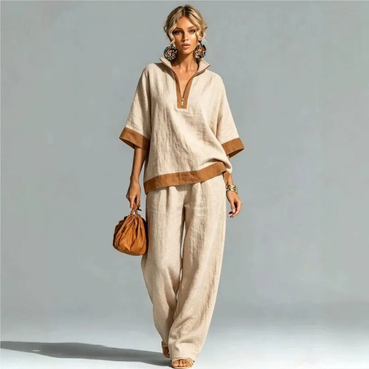 Vintage Women's Linen Look Set
