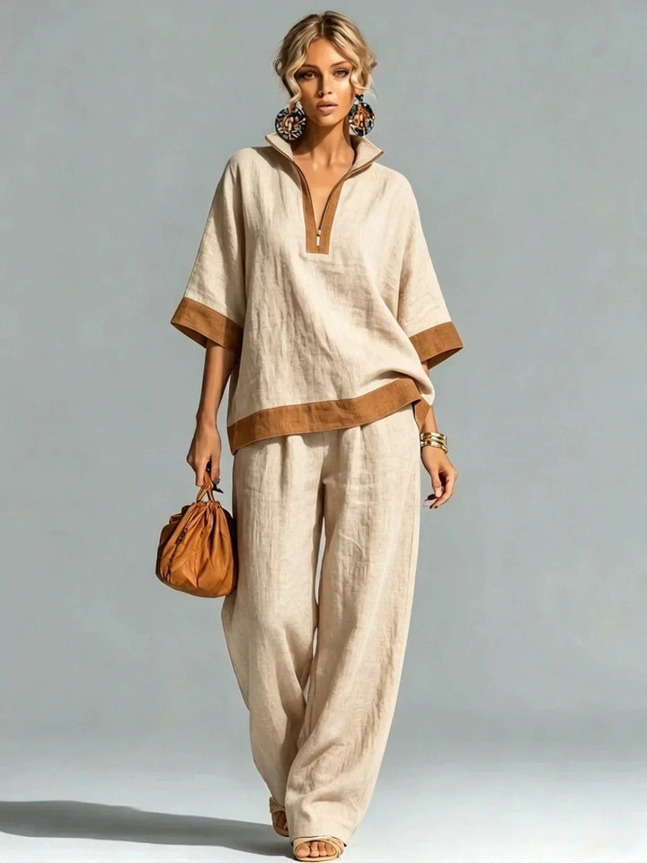 Vintage Women's Linen Look Set