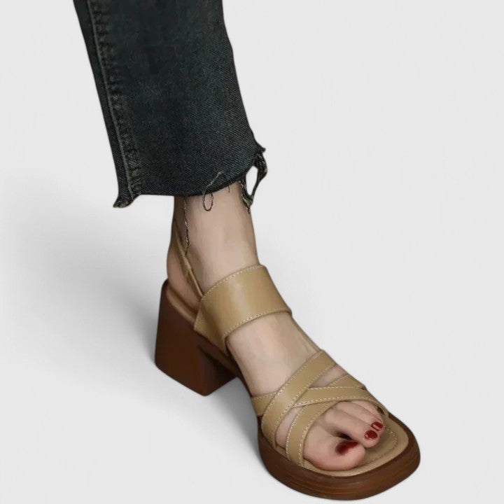 Celeste - Elegant Crossed Sandals
