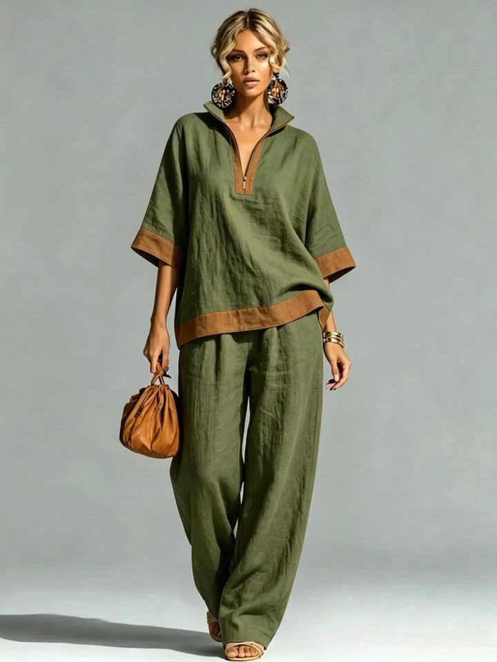 Vintage Women's Linen Look Set