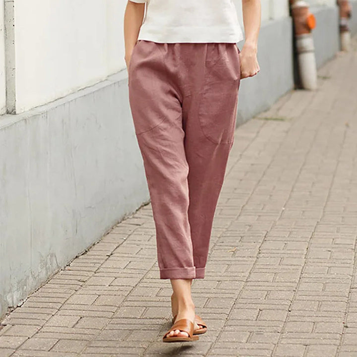 Kriza - Loose-Fitting Trousers with Pockets