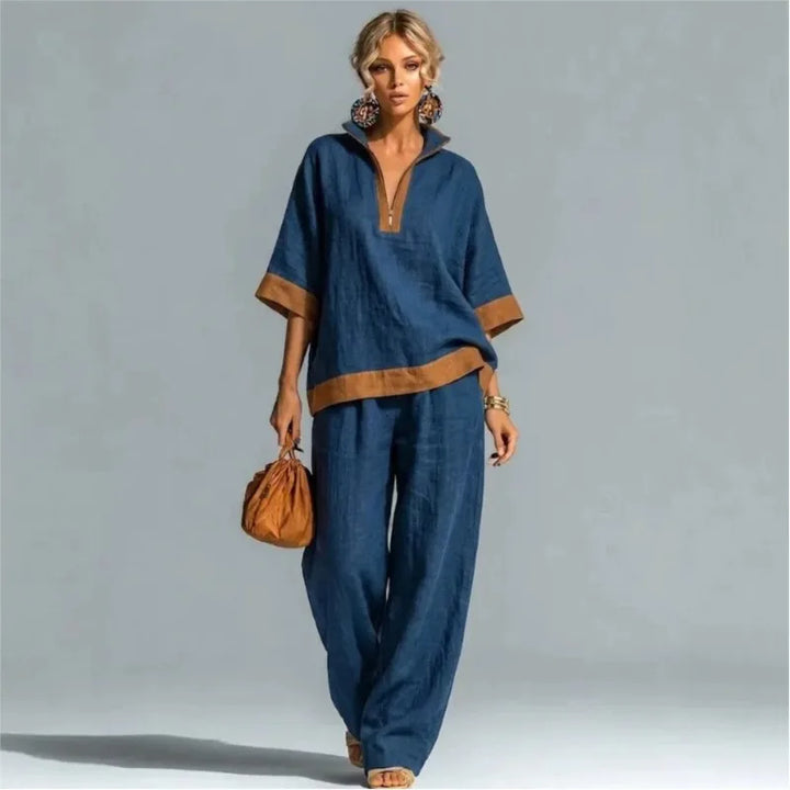 Vintage Women's Linen Look Set
