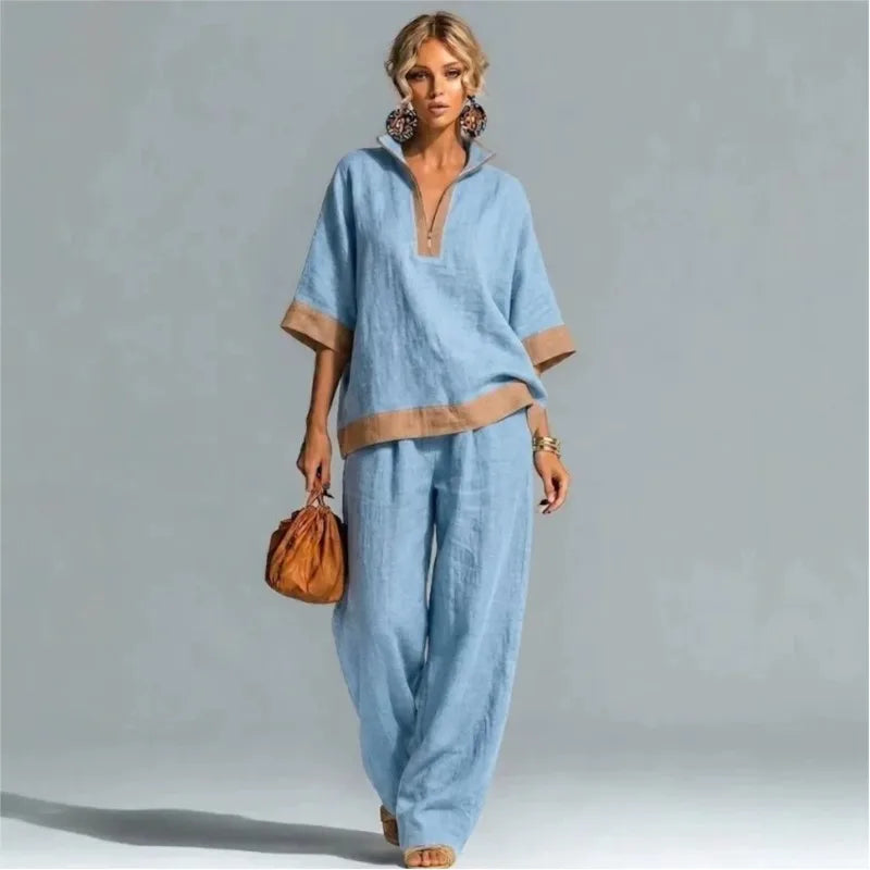 Vintage Women's Linen Look Set