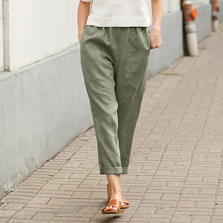 Kriza - Loose-Fitting Trousers with Pockets