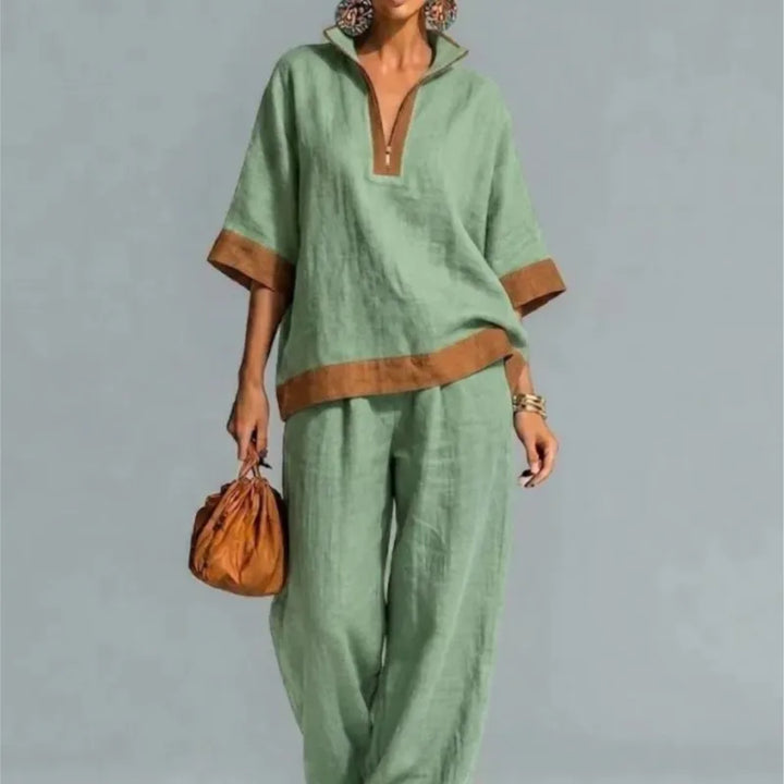 Vintage Women's Linen Look Set