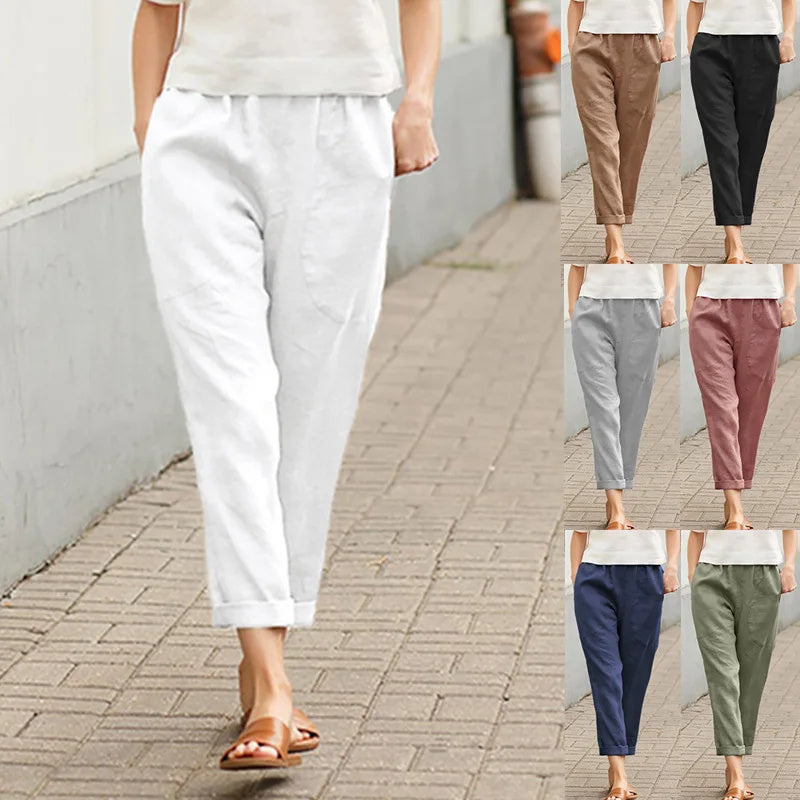 Kriza - Loose-Fitting Trousers with Pockets
