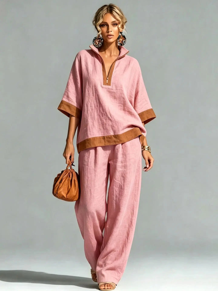 Vintage Women's Linen Look Set
