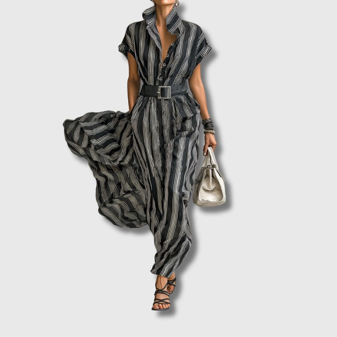 Sanja – Elegant Maxi Chiffon Dress