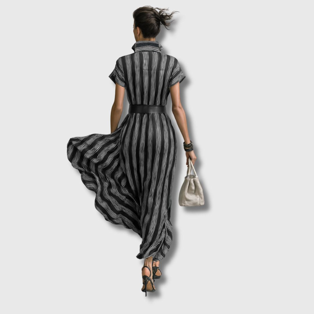 Sanja – Elegant Maxi Chiffon Dress