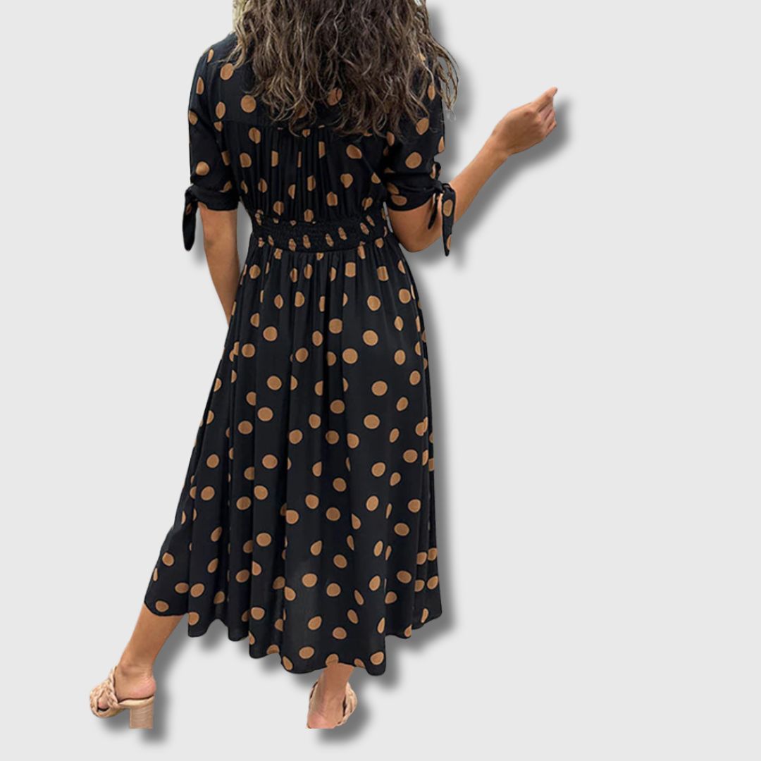 Monique – Vintage polka dot dress for women