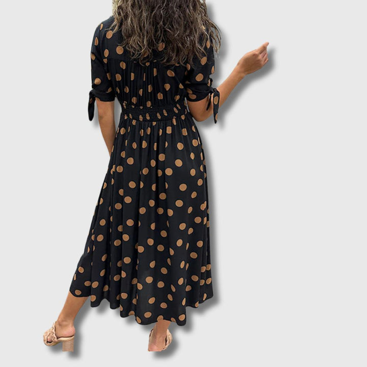 Monique – Vintage polka dot dress for women