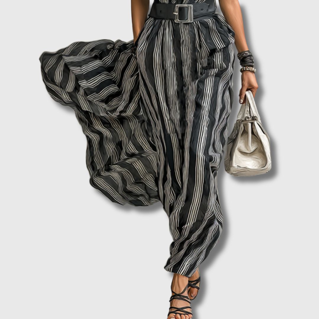 Sanja – Elegant Maxi Chiffon Dress