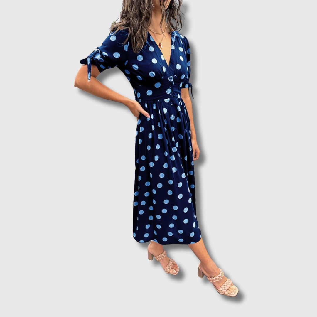 Monique – Vintage polka dot dress for women