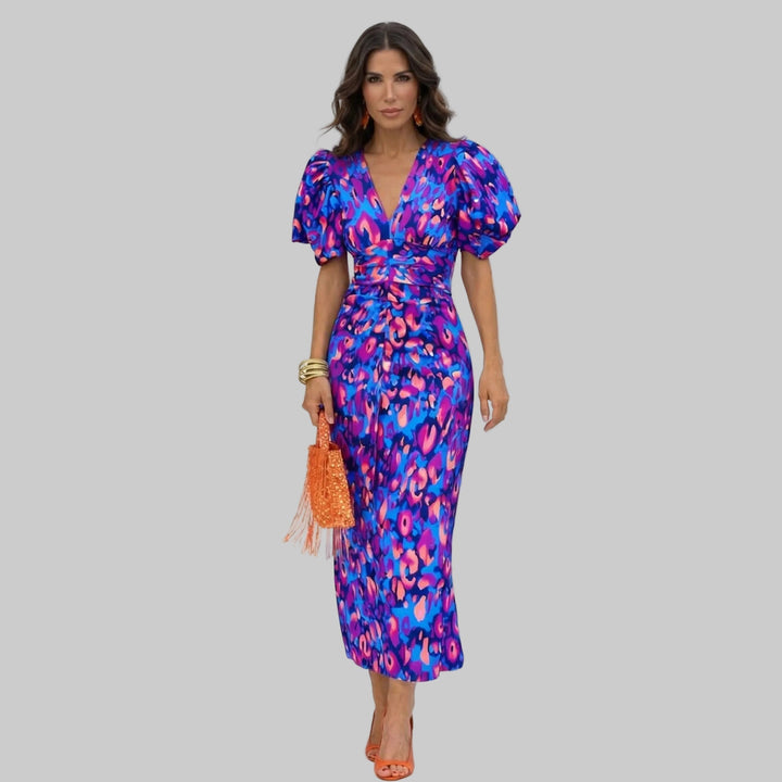 Ani – Elegant dress with large puff sleeves