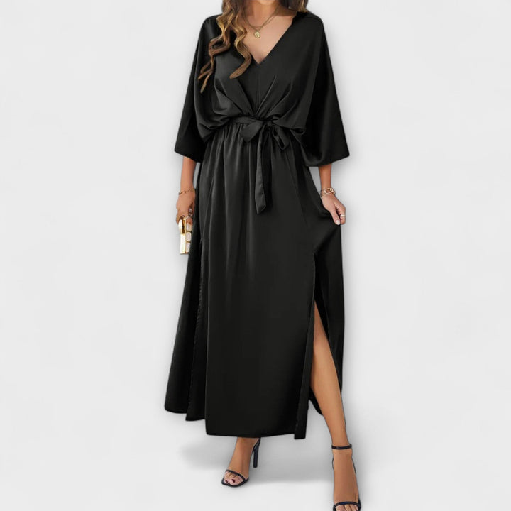 Sabrina – Sophisticated Maxi Dress with V-Neck