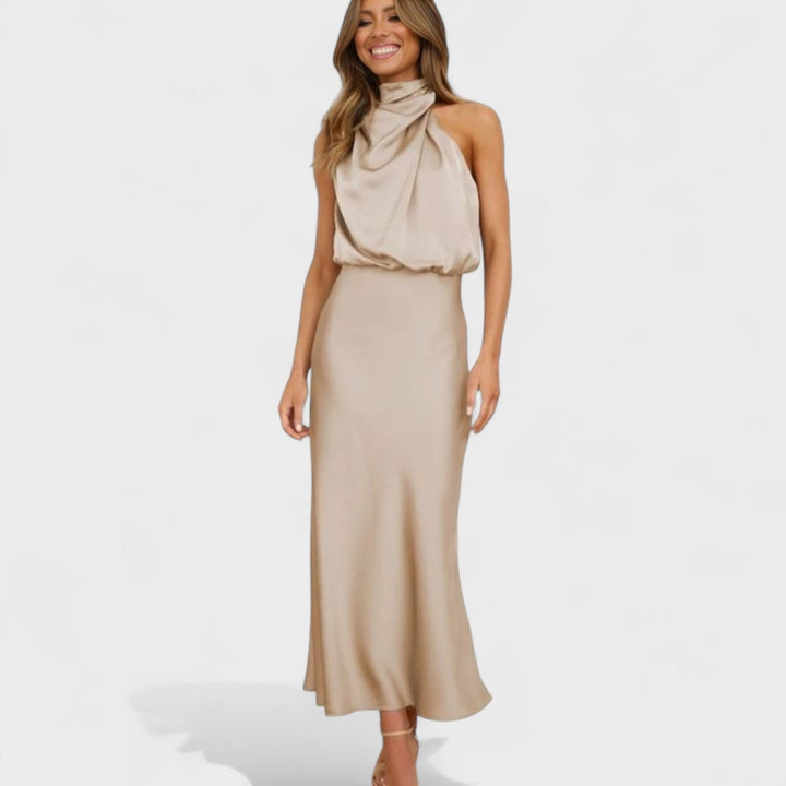 Alda - Elegant Satin Dress