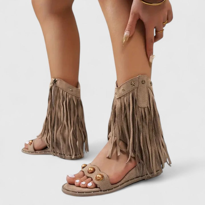 Eira - Chic Sandals with Fringes
