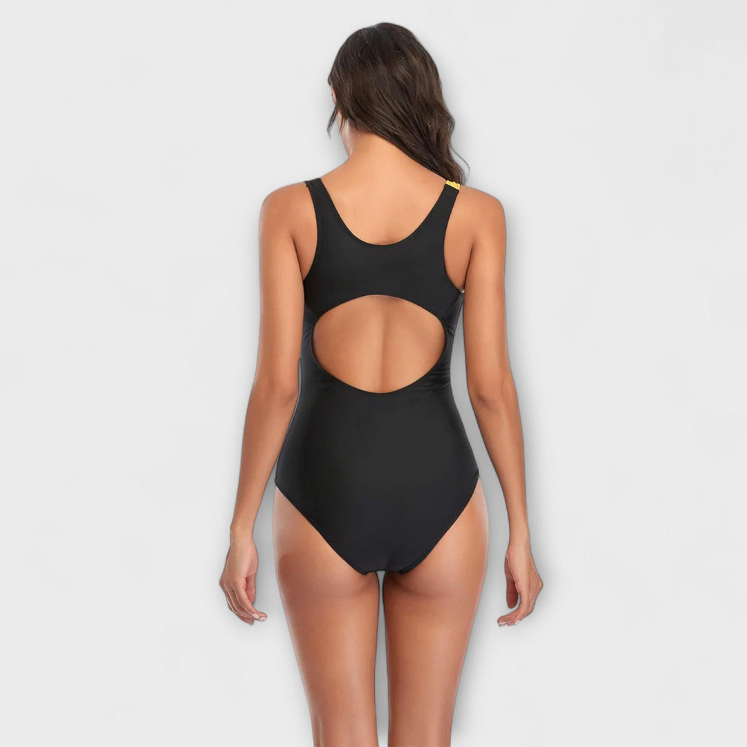 Sporty Swimsuit with Open Back