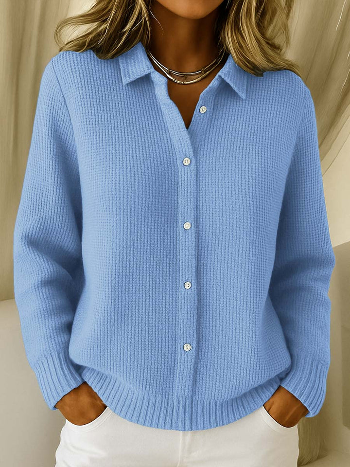 Carmela | Knitted Jacket with Texture and Buttons