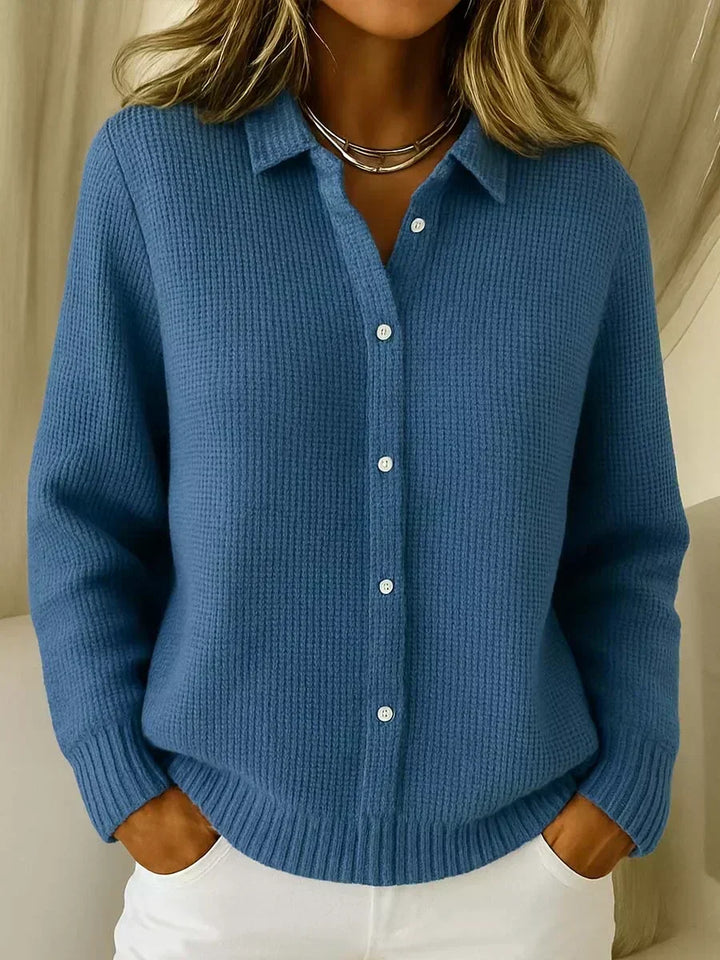 Carmela | Knitted Jacket with Texture and Buttons