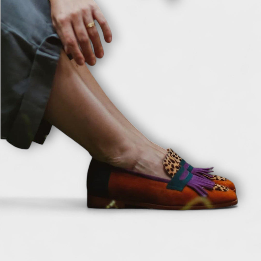 Fallon™ | Brown Leopard Moccasin