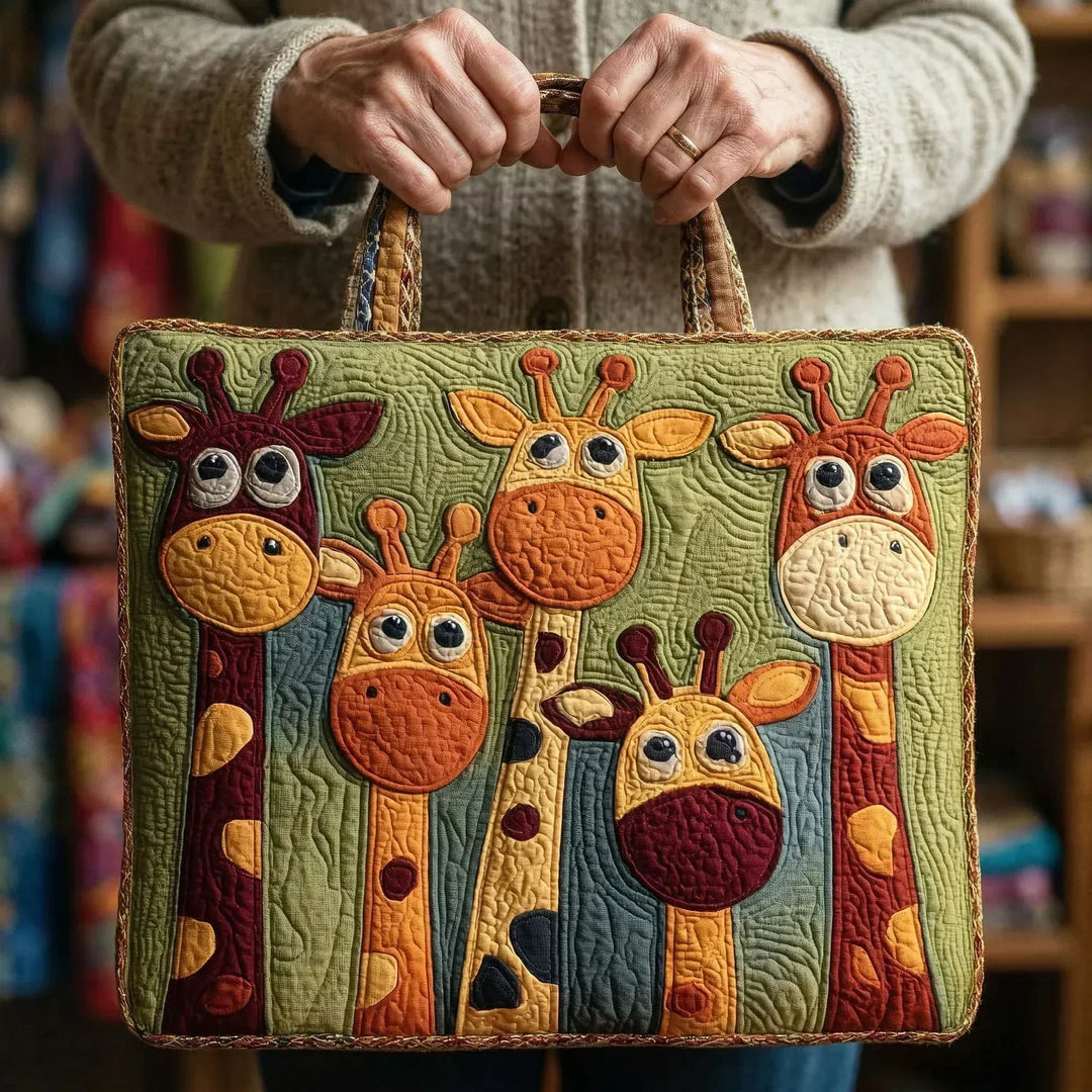 Padded Tote Bag - Giraffe