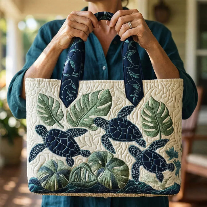 Artisanal Fabric Bag - Grace of the Sea Turtle