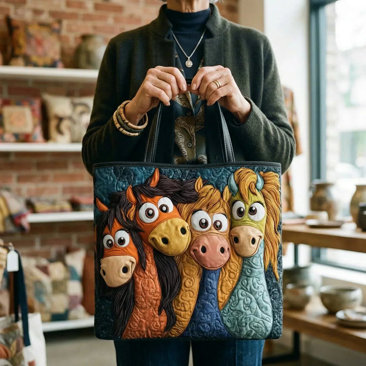 Handcrafted Bag - Playful Ponies