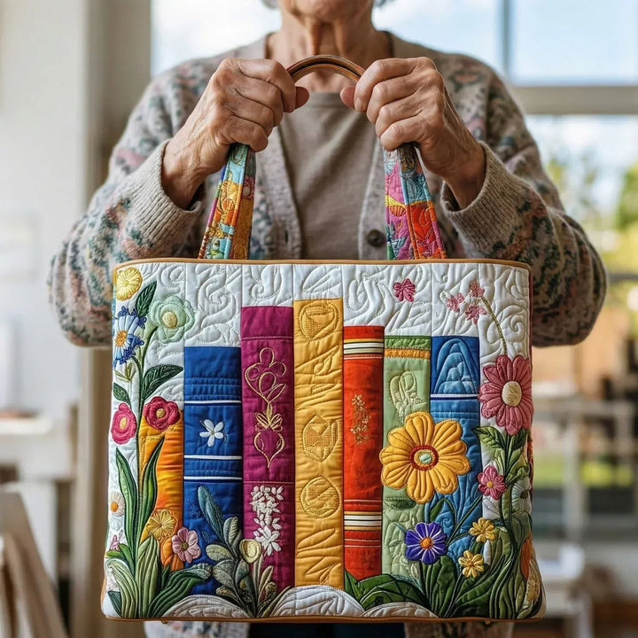 Artisan Tote Bag - Floral Library