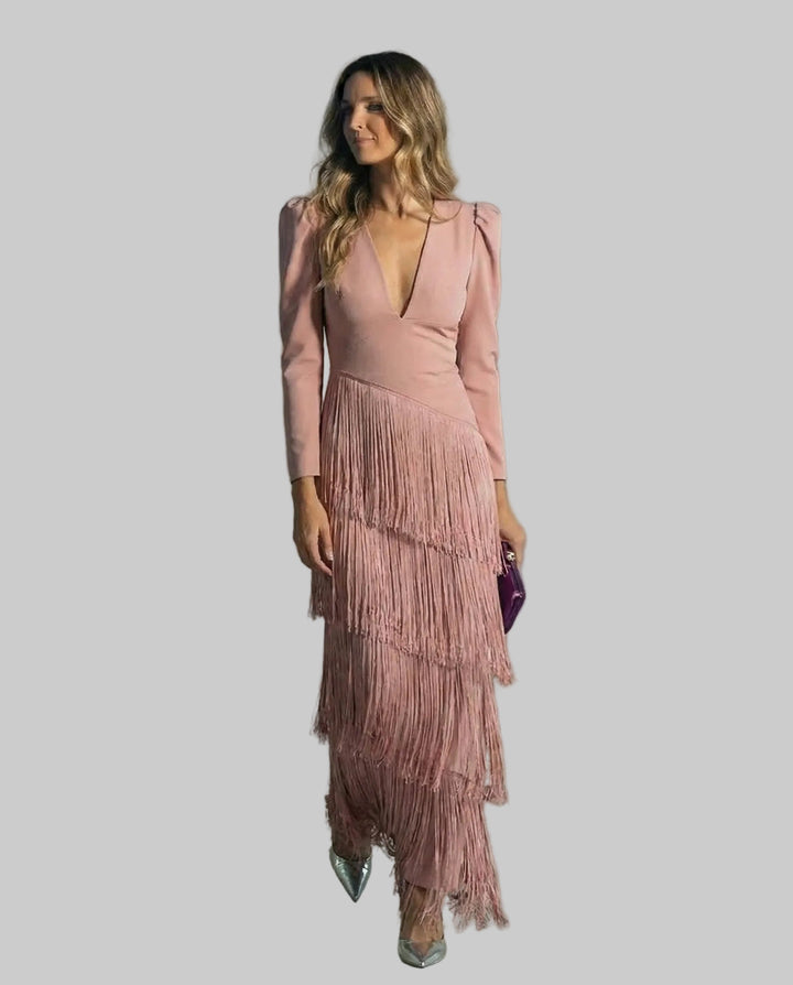 Clara – Elegant Dress with Fringes