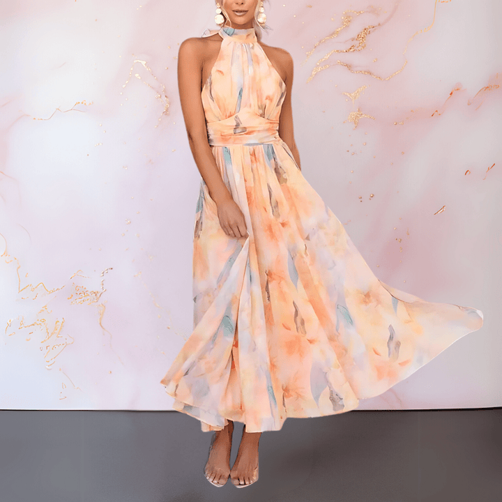 Esther - Elegant Watercolour Dress