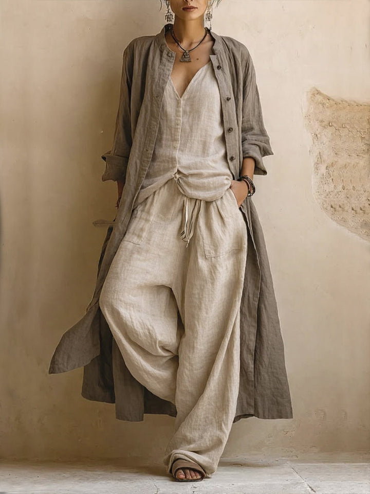 3-Piece Linen Boho Set