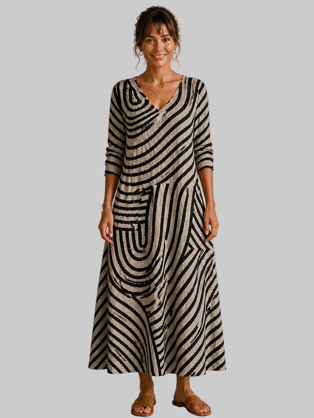 Grace – Elegant Dress with Pattern