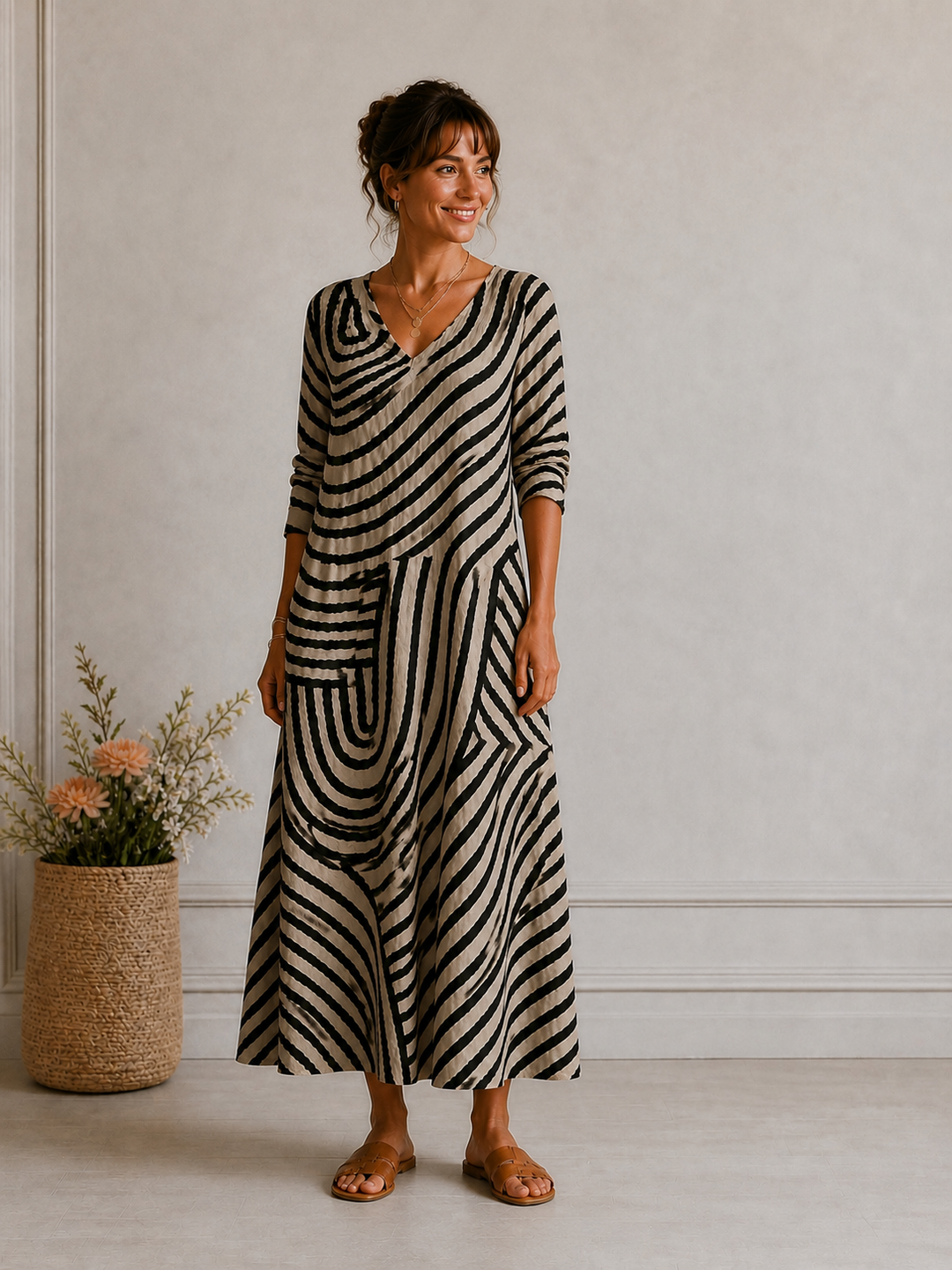 Grace – Elegant Dress with Pattern