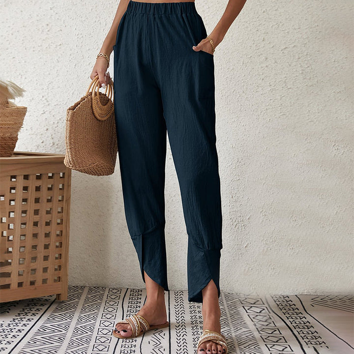 Essari - Frayed Hem Trousers
