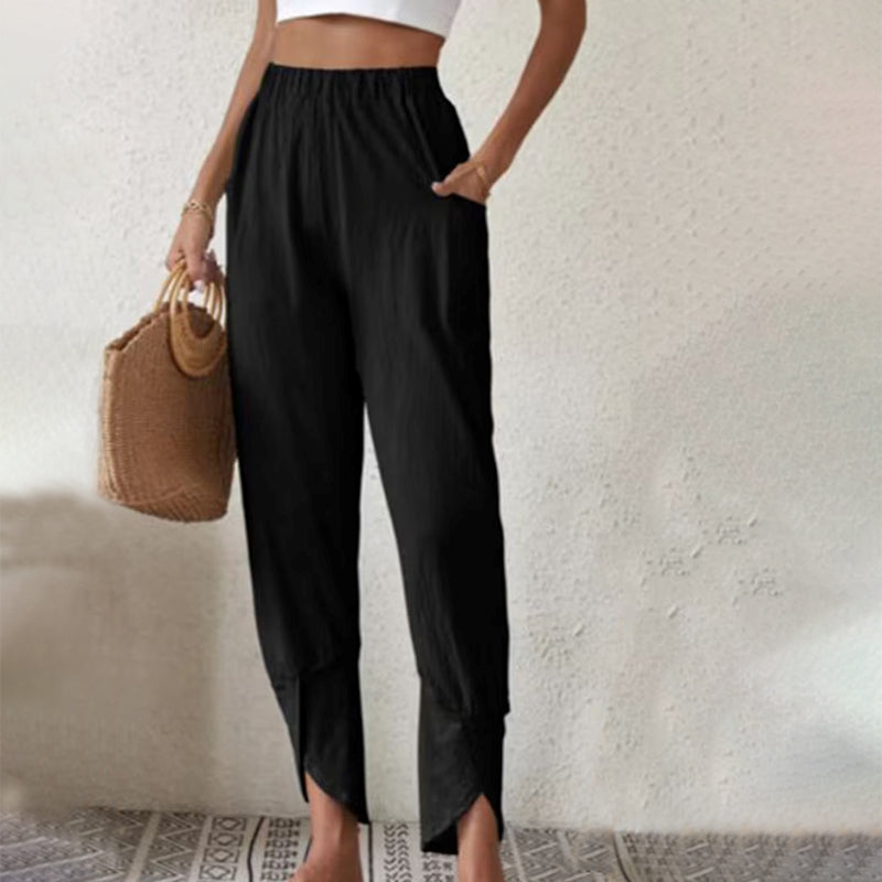 Essari - Frayed Hem Trousers